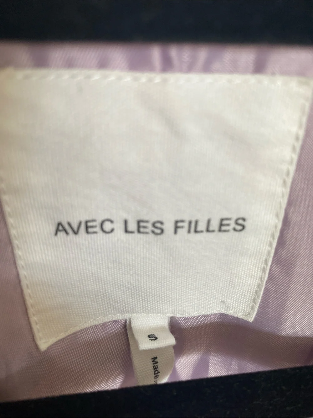 Avec Les Filles Oversized Lavender Double-Breasted Blazer Size S - Picture 5 of 6